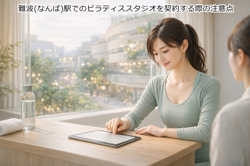 難波(なんば)駅でのピラティススタジオを契約する際の注意点