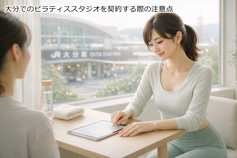 大分でのピラティススタジオを契約する際の注意点