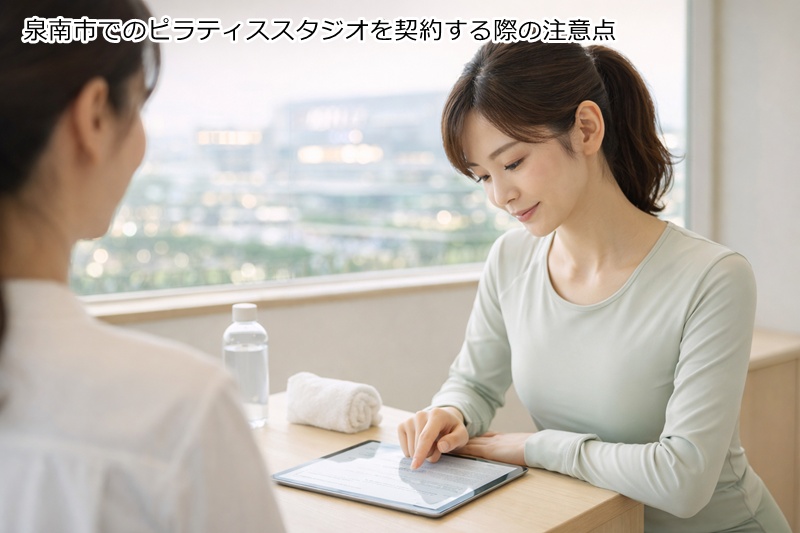 泉南市でのピラティススタジオを契約する際の注意点