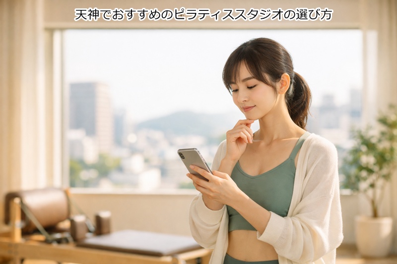 天神エリアであたなにおすすめのピラティススタジオの選び方