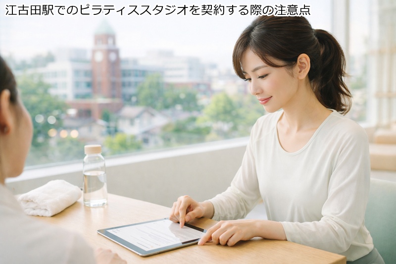 江古田駅でのピラティススタジオを契約する際の注意点