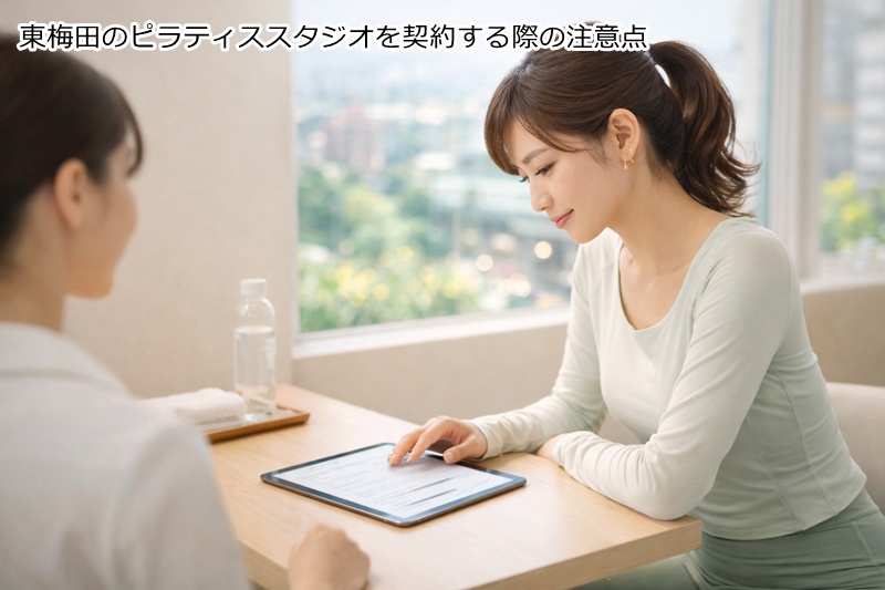 東梅田、曽根崎 お初天神でのピラティススタジオを契約する際の注意点