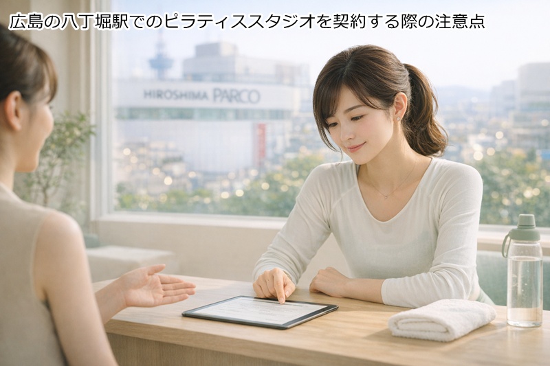 広島の八丁堀駅でのピラティススタジオを契約する際の注意点