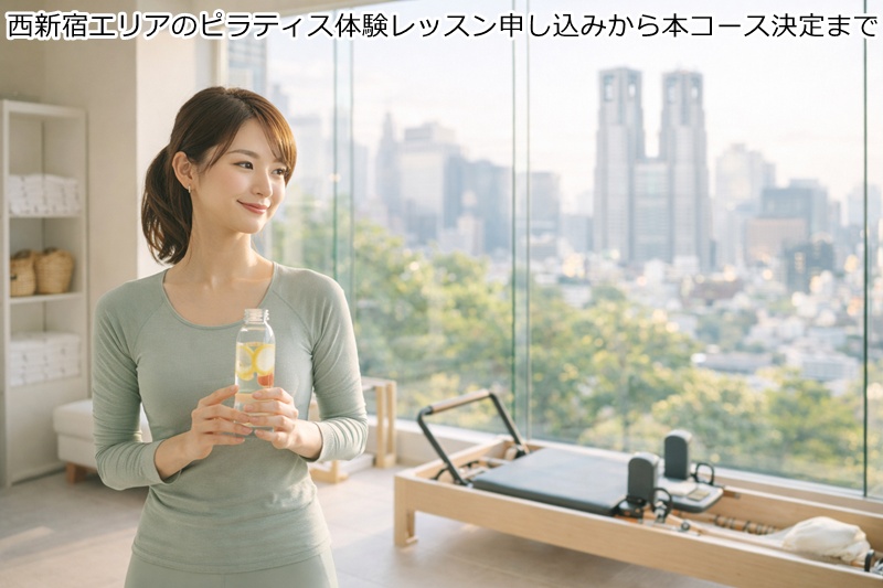 西新宿エリアのピラティス体験レッスン申し込みから本コース決定まで
