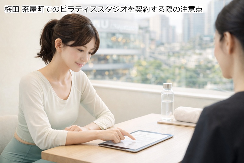 梅田 茶屋町でのピラティススタジオを契約する際の注意点