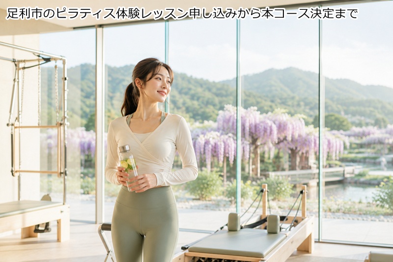 足利市のピラティス体験レッスン申し込みから本コース決定まで