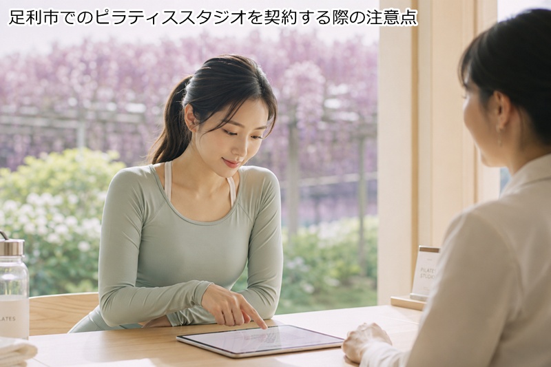 足利市でのピラティススタジオを契約する際の注意点