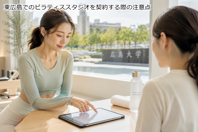 東広島でのピラティススタジオを契約する際の注意点