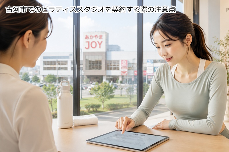 古河市でのピラティススタジオを契約する際の注意点
