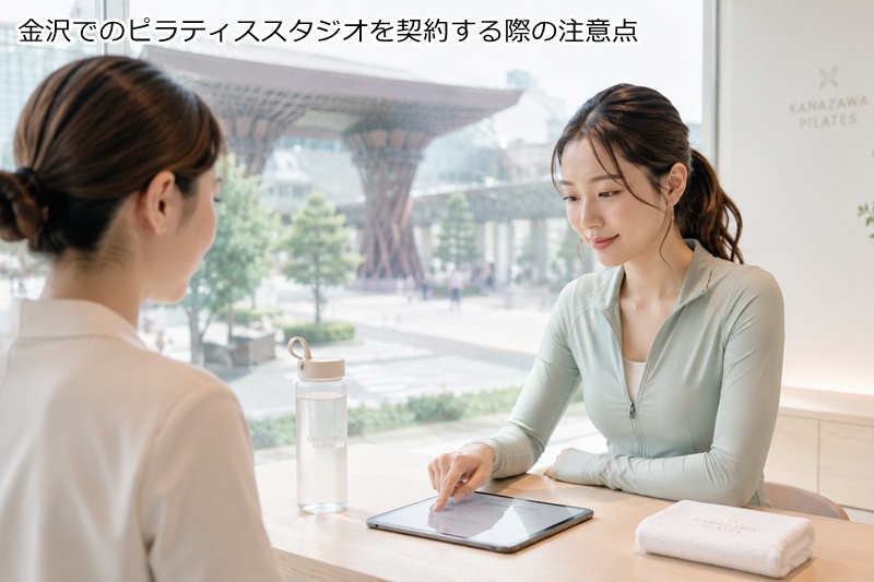 金沢でのピラティススタジオを契約する際の注意点
