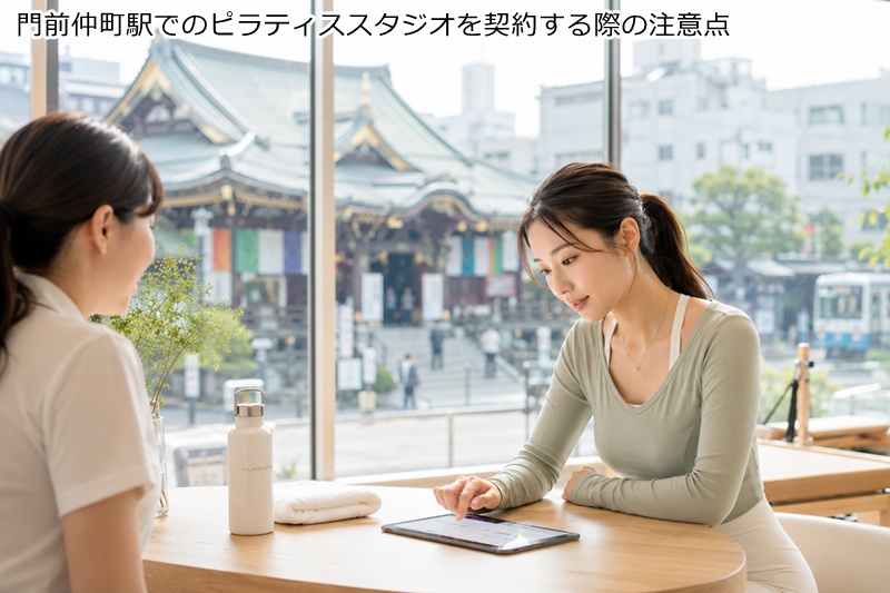 門前仲町駅でのピラティススタジオを契約する際の注意点
