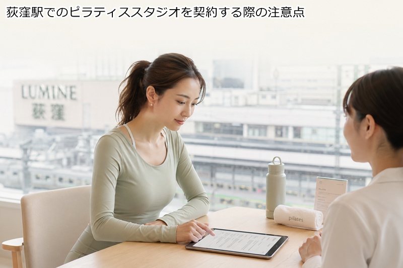 荻窪駅でのピラティススタジオを契約する際の注意点