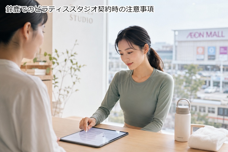 鈴鹿でのピラティススタジオを契約する際の注意点