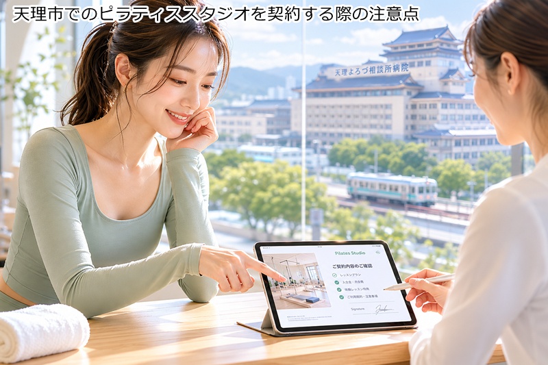 天理市でのピラティススタジオを契約する際の注意点