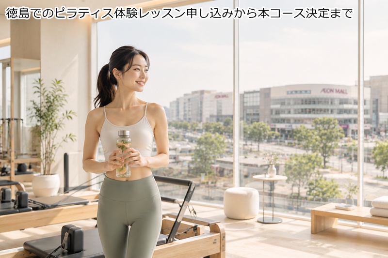 徳島でのピラティス体験レッスン申し込みから本コース決定まで