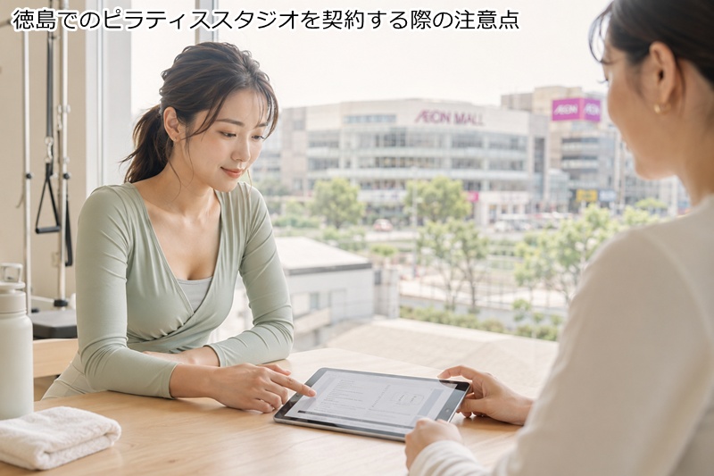 徳島でのピラティススタジオを契約する際の注意点