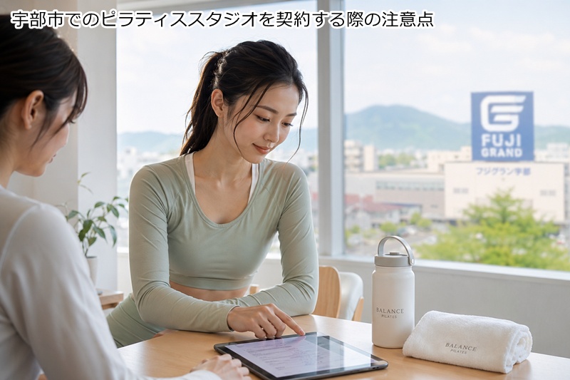 宇部市でのピラティススタジオを契約する際の注意点