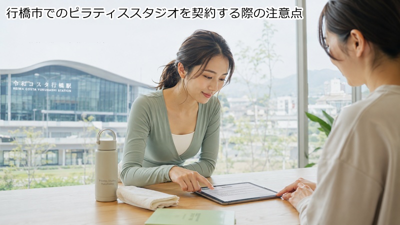 行橋市でのピラティススタジオを契約する際の注意点