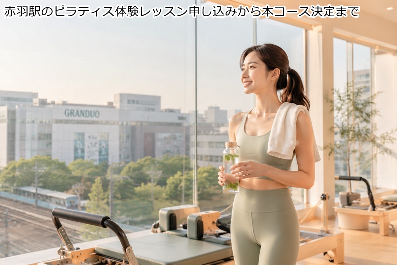 赤羽駅のピラティス体験レッスン申し込みから本コース決定まで