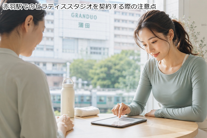 赤羽駅でのピラティススタジオを契約する際の注意点