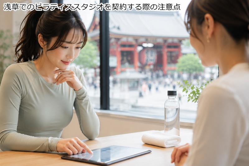 浅草でのピラティススタジオを契約する際の注意点