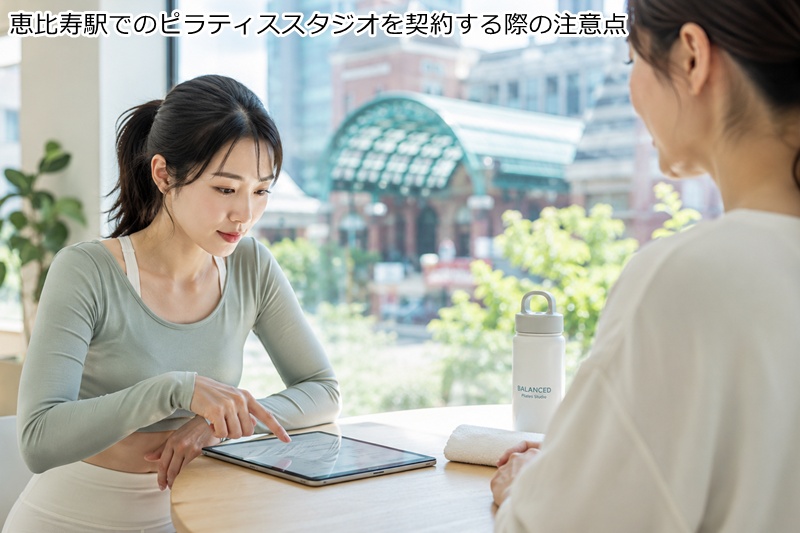 恵比寿駅でのピラティススタジオを契約する際の注意点