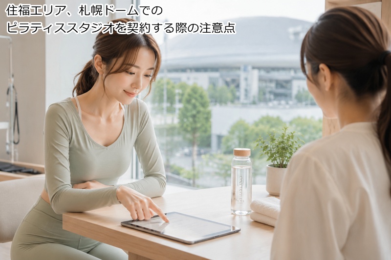 住福エリア、札幌ドームでのピラティススタジオを契約する際の注意点