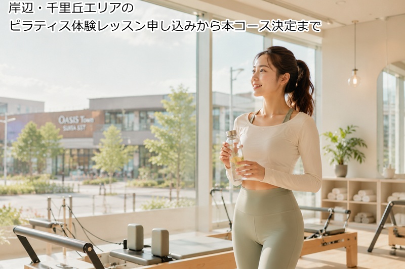 岸辺・千里丘エリアのピラティス体験レッスン申し込みから本コース決定まで