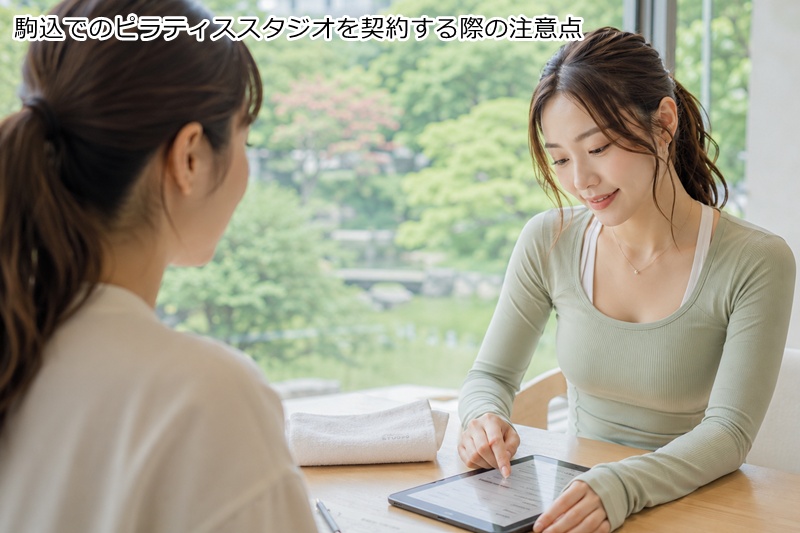 駒込でのピラティススタジオを契約する際の注意点