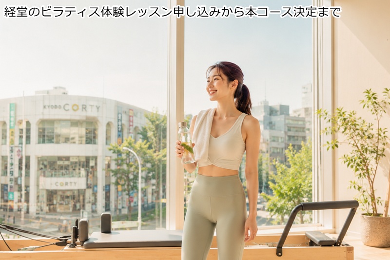 経堂のピラティス体験レッスン申し込みから本コース決定まで