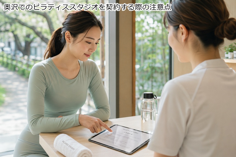 奥沢でのピラティススタジオを契約する際の注意点