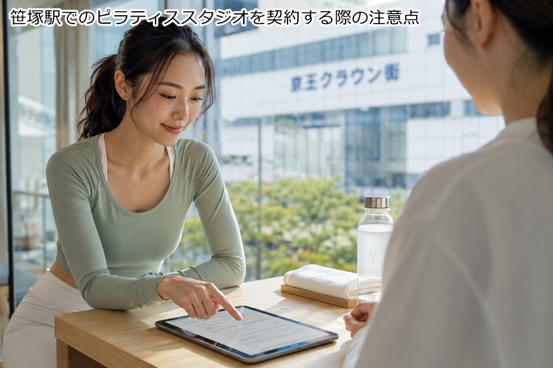 笹塚駅でのピラティススタジオを契約する際の注意点