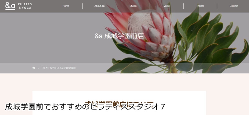 おすすめ7:PILATES YOGA &a 成城学園前店