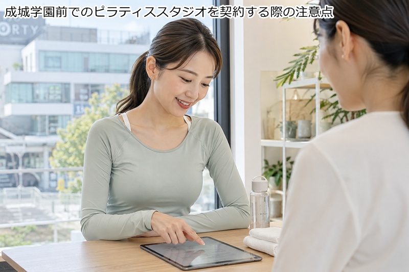 成城学園前でのピラティススタジオを契約する際の注意点