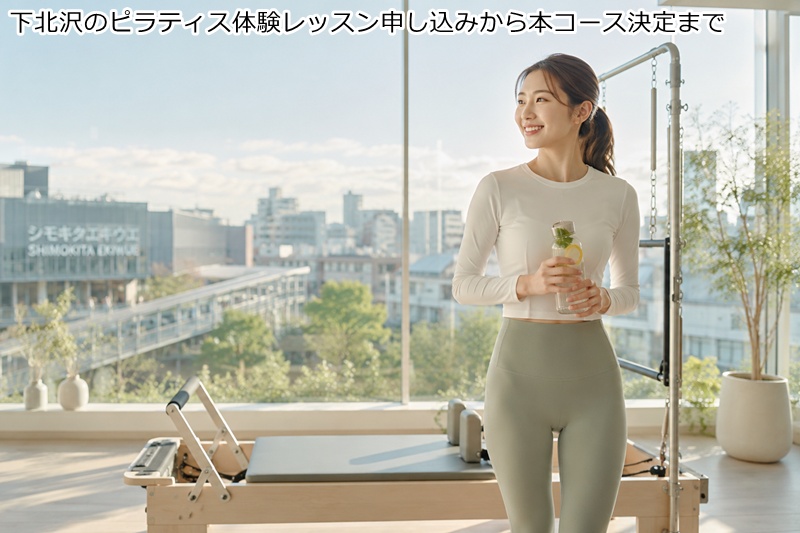 下北沢のピラティス体験レッスン申し込みから本コース決定まで