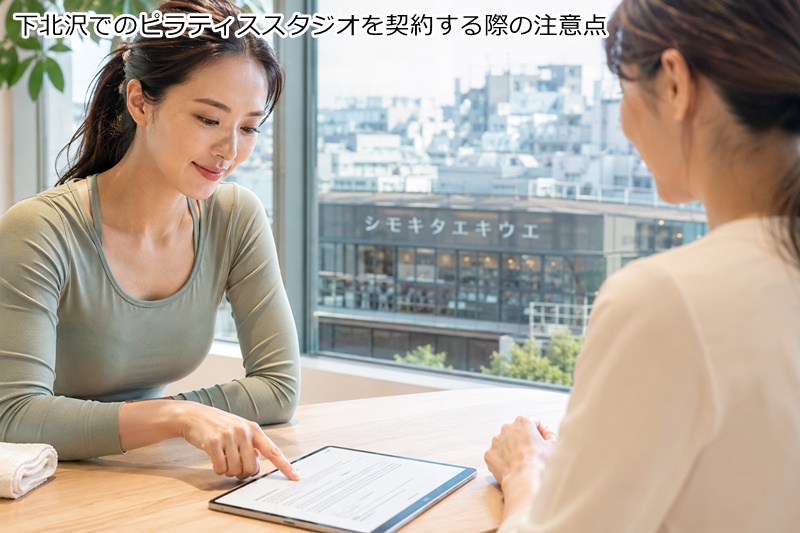下北沢でのピラティススタジオを契約する際の注意点