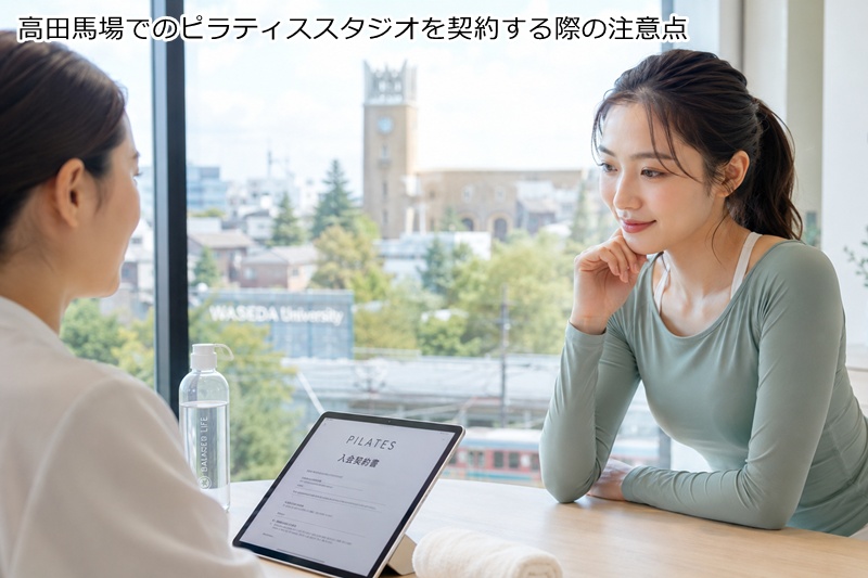 高田馬場でのピラティススタジオを契約する際の注意点