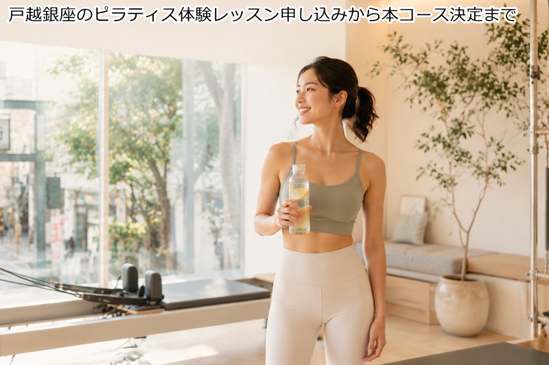 戸越銀座のピラティス体験レッスン申し込みから本コース決定まで