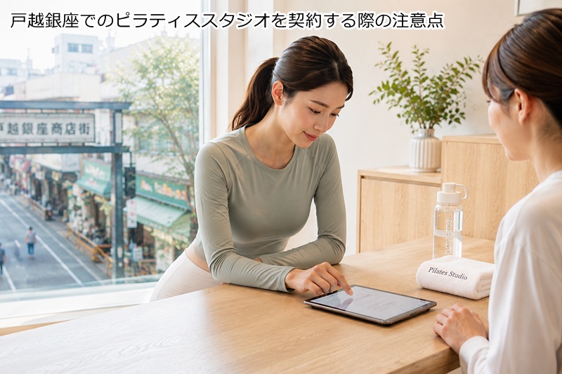 戸越銀座でのピラティススタジオを契約する際の注意点