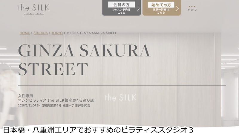 おすすめ３：the SILK（ザ シルク） 銀座さくら通り店