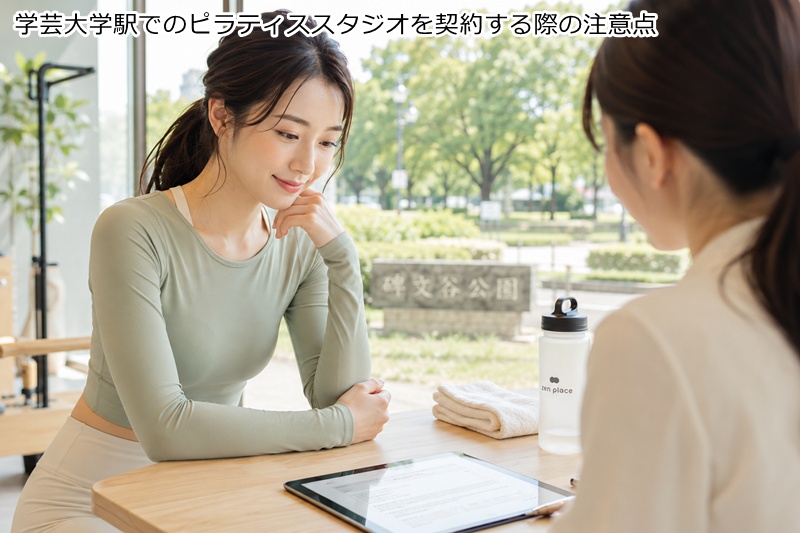 学芸大学駅でのピラティススタジオを契約する際の注意点