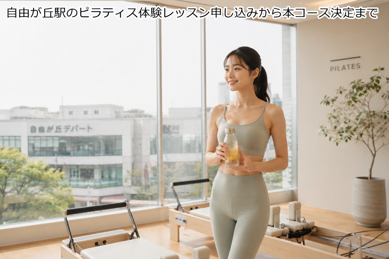 自由が丘駅のピラティス体験レッスン申し込みから本コース決定まで