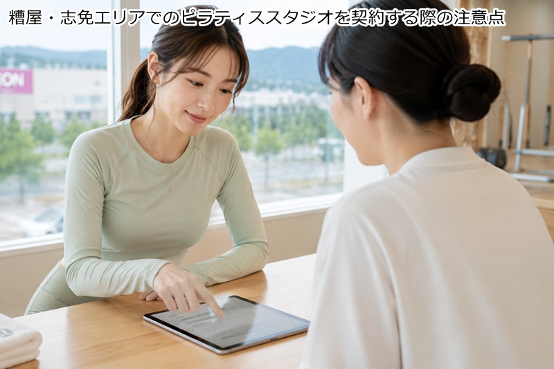 糟屋・志免エリアでのピラティススタジオを契約する際の注意点