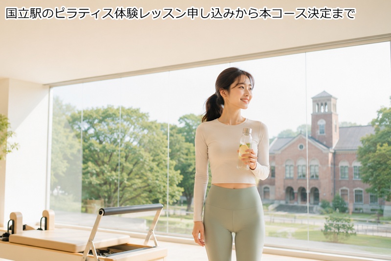 国立駅のピラティス体験レッスン申し込みから本コース決定まで