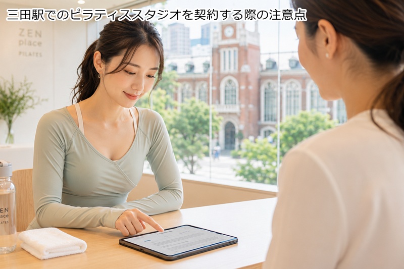 三田駅 三田口・西口エリアでのピラティススタジオを契約する際の注意点