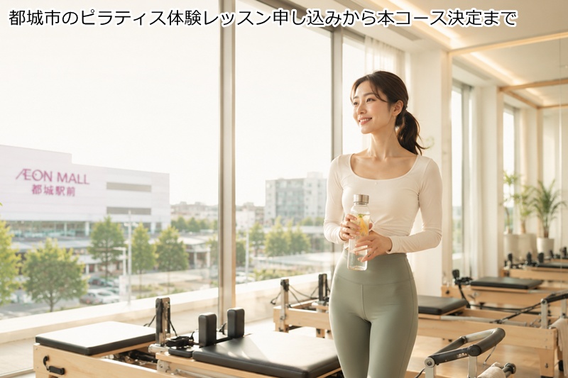 都城市のピラティス体験レッスン申し込みから本コース決定まで