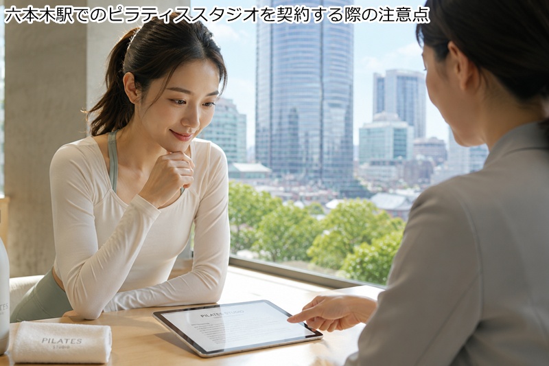 六本木駅でのピラティススタジオを契約する際の注意点