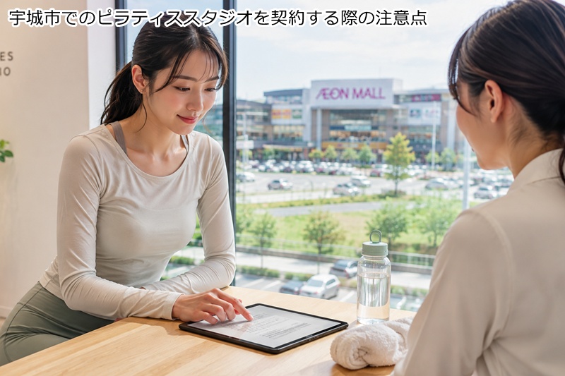 宇城市でのピラティススタジオを契約する際の注意点