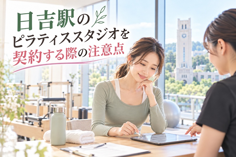 日吉駅でのピラティススタジオを契約する際の注意点